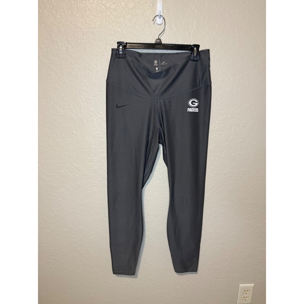 Nike NFL Packers Dri-FIT Active Leggings Women's XL Gray Sportswear